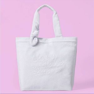Stoney Clover Teddy Cloth White Beach Tote NWT